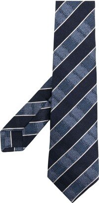 Diagonal Stripe Silk-Blend Tie