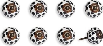 KNOB IT 8-Piece Ceramic & Metal Knob Set-AA