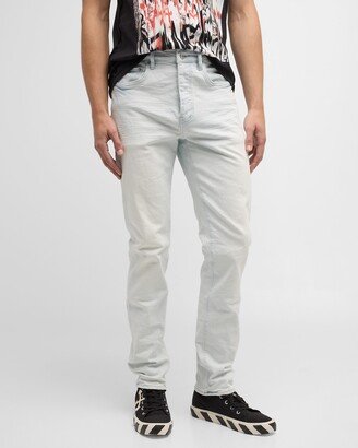 Men's Super Faded Icy Button-Fly Jeans