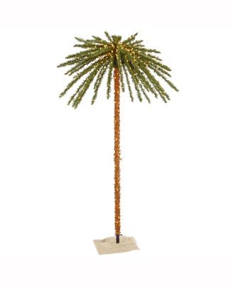 7' Outdoor Palm Artificial Tree