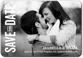 Save The Date Cards: Simple Date Save The Date, White, Matte