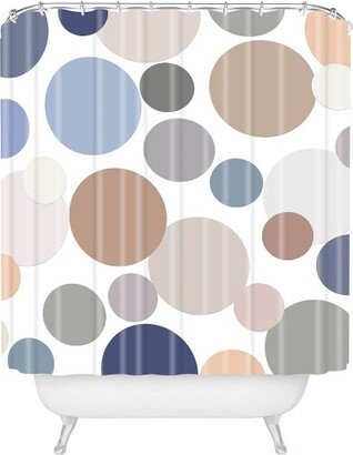 Sheila Wenzel-Ganny Cool Color Palette Shower Curtain Blue/Brown