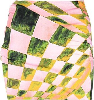 Coastline abstract-print miniskirt