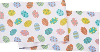 Easter Eggs Printed Multicolor Table Runner