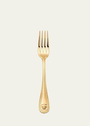 Medusa Gold-Plated Salad/Dessert Fork