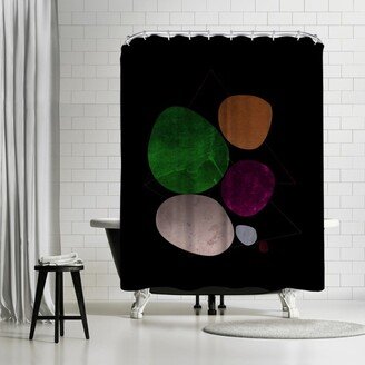 71 x 74 Shower Curtain, Geometric Art 34 by Pop Monica