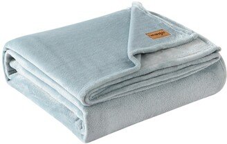 Solid Ultra Soft Plush Reversible Blanket, Twin
