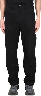 Straight-Leg Logo Patch Cargo Trousers-AB