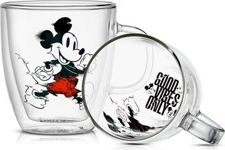 Set of 2 Double Wall Mickey™ Glitch Mug