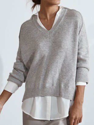 The Looker Layered V-Neck-AA