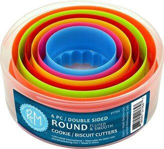 Round Cookie and Biscuit Cutters, Assorted Sizes, 6-Piece Set