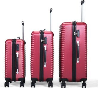 GREATPLANINC Luggage 3 Piece Sets Hard Shell Luggage Set with 360 Degree Rotation Wheels TSA Lock 20/24/28 Travel Suitcase Sets-AC