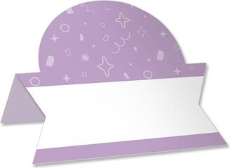 Big Dot Of Happiness Purple Confetti Stars Simple Party Card Table Setting Name Place Cards Set of 24