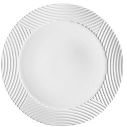 Corde White Wide Charger Plate