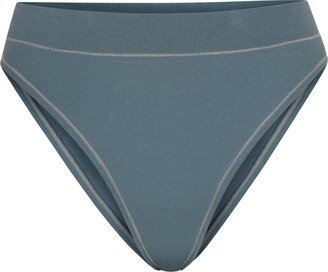 Cotton Jersey Cheeky Tanga | Kyanite