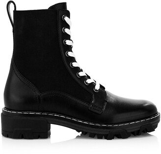 Shiloh Lace-Up Leather Combat Boots