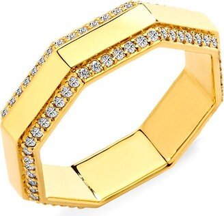 Syna Mogul 18K Gold & Diamond Octagonal Ring