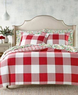 Red Check Flannel Comforters Created For Macys