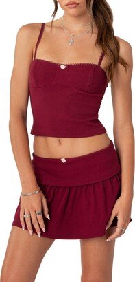 EDIKTED Kalina Bustier Crop Camisole