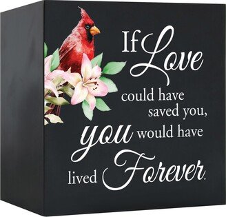 Uv-Printed Cardinal Cremation Shadow Box Urn For Human Ashes | Gifts Memorial Keepsake-AD