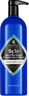 Big Sir Body & Hair Cleanser With Marine Accord & Amber, 33 oz.