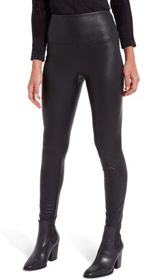 Textured Faux Leather Leggings