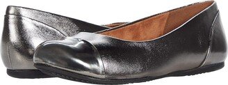 Sonoma Cap Toe (Pewter Leather) Women's Flat Shoes