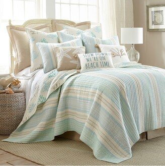 Stone Harbor Quilt Set - One Full/Queen Quilt and Two Standard Shams - Levtex Home