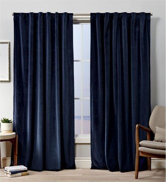 Curtains Velvet Heavyweight Hidden Tab Top Curtain Panel Pair, 52 x 96