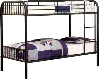 HOMES: Inside + Out Twin Over Twin Kids' Dero Bed Black - ioHOMES