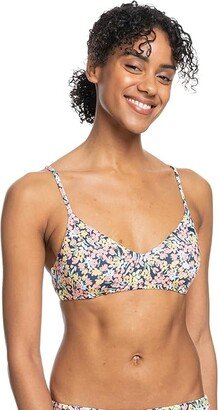 Beach Classics Strappy Bikini Top (Mood Indigo Ditsy Love) Women's Swimwear