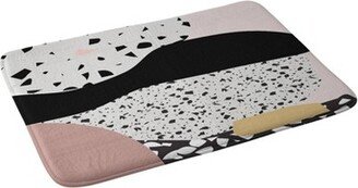 Mambo Art Studio Terrazzo in Pink Bath Mat Pink