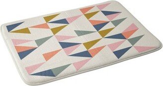 June Journal Floating Triangles Memory Foam Bath Mat