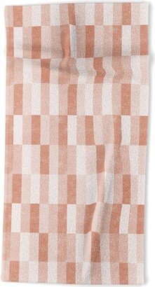 Little Arrow Design Co Cosmo Tile Terracotta Beach Towel