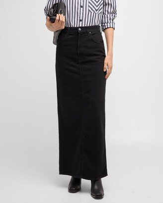 The Candy Stick Denim Maxi Skirt