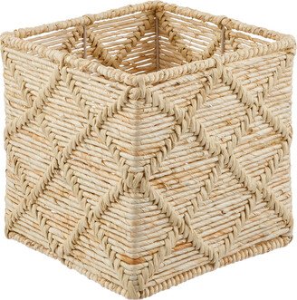 Small Trellis Maize Cube Natural