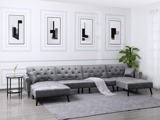 Calnod 150 Symmetrical Sofa & Chaise Convertible Sofa Bed-AA
