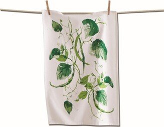 tagltd Garden Green Beans Dishtowel