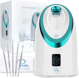 PURE DAILY CARE NanoSteamer Luxe Ionic Facial Steamer & Extractor Kit-AA