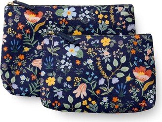 Canvas Bramble Fields Pouch (Set Of 2)