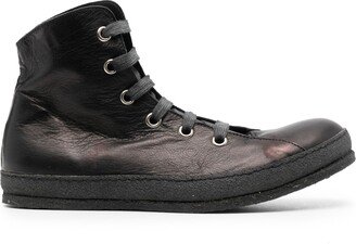 Lace-Up High-Top Sneakers-AI