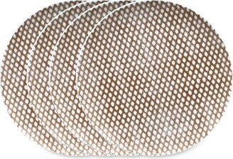 Hammock Dots Coupe Salad Plates, Set of 4