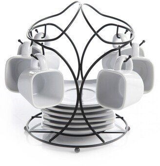 Gracious Dining 3-Tiered Plate Set with Metal Stand