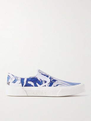 Elliot Waves Printed Canvas Slip-On Sneakers