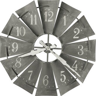 Windmill Metal Windmill Wall Clock