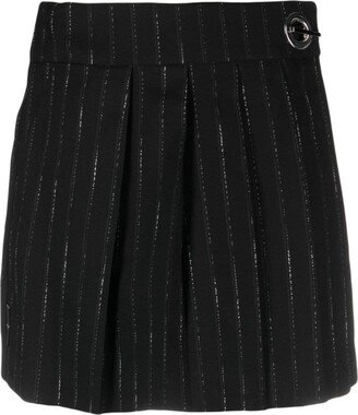 Striped Pleated Mini Skort