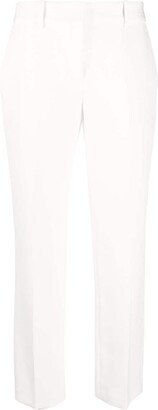 Mid-Rise Slim-Cut Trousers-AI