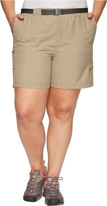 Plus Size Sandy River Cargo Short (Tusk/Metal) Women's Clothing