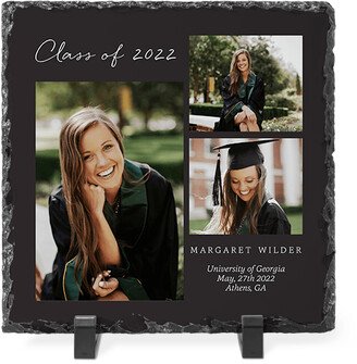 Slate Plaques: Modern Label Gallery Of Three Slate Plaque, 8X8, Multicolor