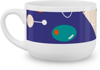 Mugs: Palm Springs Fruit Cocktail - Blue Latte Mug, White, 25Oz, Blue